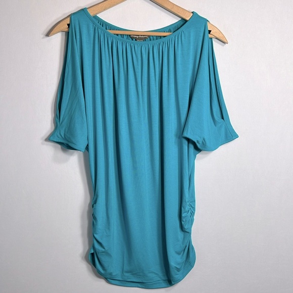 Tommy Bahama Boat Neck Cold Shoulder Blouse size XS/P - Picture 1 of 8